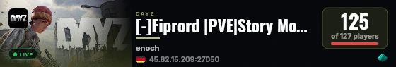 [-]Fiprord |PVE|Story Mode|Custom Events live status badge