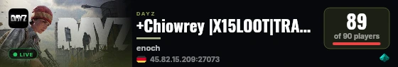 +Chiowrey |X15LOOT|TRADER|BOATS|HELIS|EVENTS live status badge