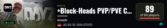 +Block-Heads PVP/PVE CUSTOM BUILDING | Quests | Cars | Trader | 20x Loot live status badge