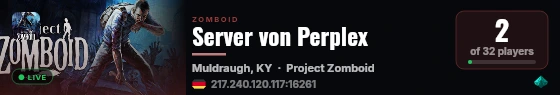 Server von Perplex live status badge