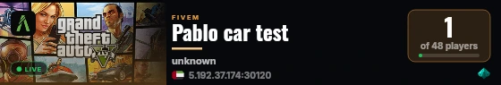 Pablo car test  live status badge