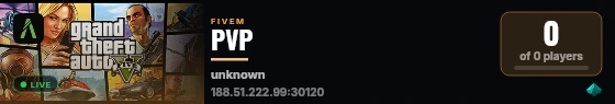 PVP live status badge
