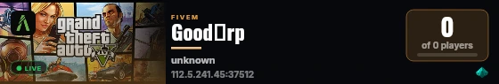 Good半rp live status badge