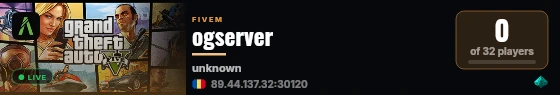 ogserver live status badge