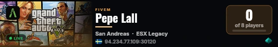 Pepe Lall live status badge