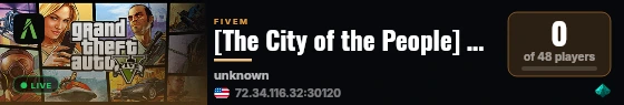 [The City of the People] peoples-rp live status badge
