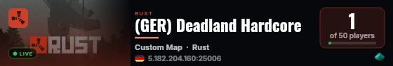 (GER) Deadland Hardcore live status badge