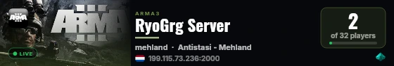 RyoGrg Server live status badge