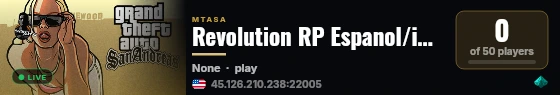 Revolution RP Espanol/ingles/optimizado live status badge