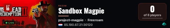 Sandbox Magpie live status badge