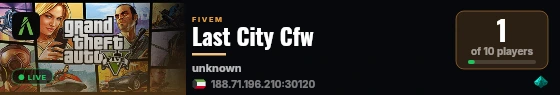 Last City Cfw live status badge