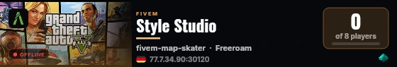 Style Studio live status badge