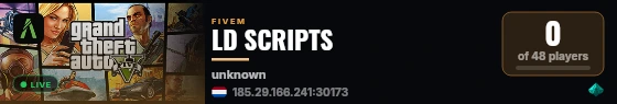 LD SCRIPTS live status badge