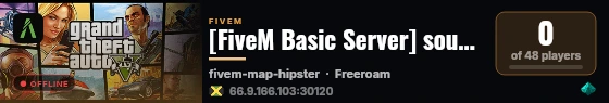 [FiveM Basic Server] southside live status badge
