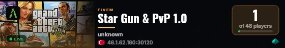 Star Gun & PvP 1.0 live status badge