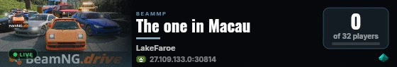 The one in Macau live status badge