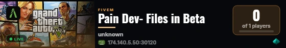 Pain Dev- Files in Beta live status badge
