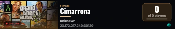 Cimarrona live status badge