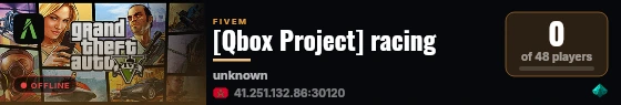 [Qbox Project] racing live status badge