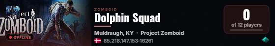 Dolphin Squad live status badge
