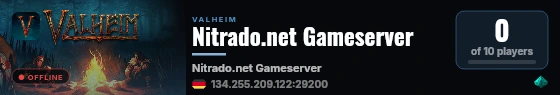 Nitrado.net Gameserver live status badge