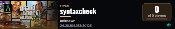 syntaxcheck live status badge