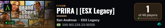 PRIRA | [ESX Legacy] live status badge