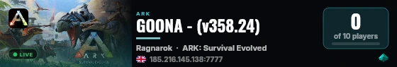 GOONA - (v358.24) live status badge
