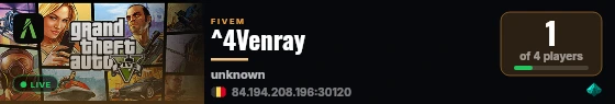 ^4Venray live status badge