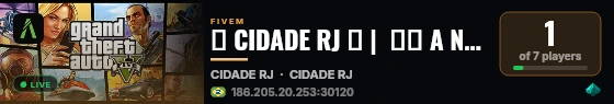🌴 CIDADE RJ 🌴 |  🚀🚀 A NOVA E MELHOR TEMA RJ 🚀🚀 live status badge