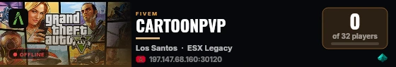 CARTOONPVP live status badge