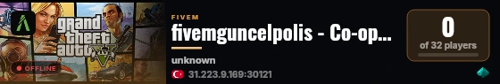 fivemguncelpolis - Co-op Polis Pursuit | QBCore live status badge