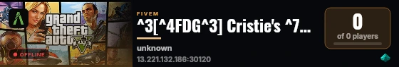 ^3[^4FDG^3] Cristie's ^7Development City live status badge