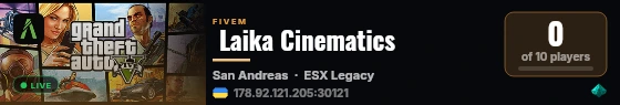  Laika Cinematics live status badge