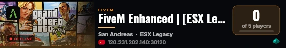 FiveM Enhanced | [ESX Legacy] live status badge
