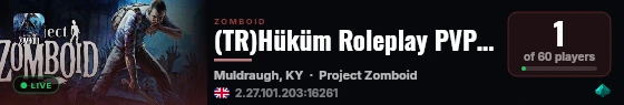 (TR)Hüküm Roleplay PVP Sunucusu live status badge