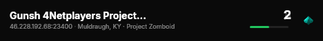 Gunsh 4Netplayers Project Zomboid Server live status badge