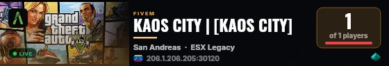 KAOS CITY | [KAOS CITY] live status badge