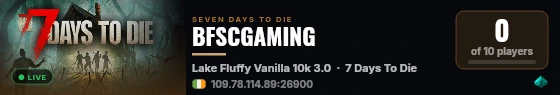BFSCGAMING live status badge