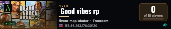  Good vibes rp live status badge