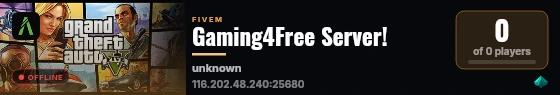 Gaming4Free Server! live status badge