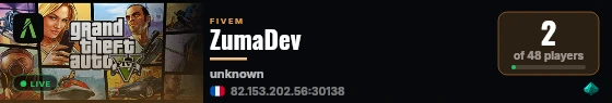 ZumaDev live status badge
