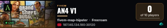 AN4 V1 live status badge