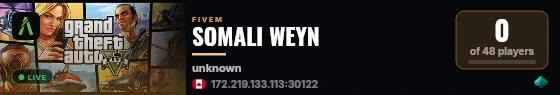 SOMALI WEYN live status badge