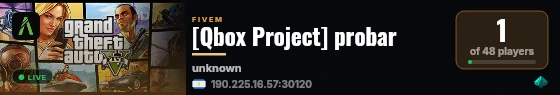 [Qbox Project] probar live status badge