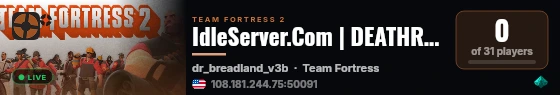 IdleServer.Com | DEATHRUN | #07 | IdleServer Rotation live status badge