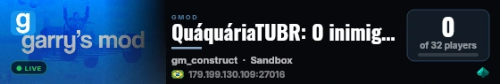 QuáquáriaTUBR: O inimigo nem existe, é apenas alucinação live status badge
