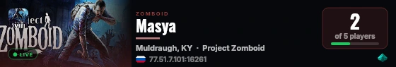 Masya live status badge