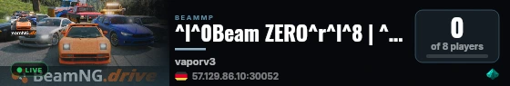 ^l^0Beam ZERO^r^l^8 | ^r^b^nbeamzero.net^r^l^8 | ^r^d[ ^r^l^eColinilas Vapor ^r^d]^r^l^8 | ^r^d[ ^r^6DRIFT ^r^d| ^r^1CRUISE ^r^d| ^r^5CHILL ^r^d]^r^a - TrafficNight 2 live status badge