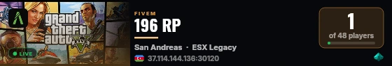 196 RP live status badge
